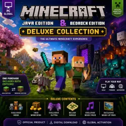 Minecraft: Java + Bedrock Edition Deluxe Collection ключ GL…, лот №279976