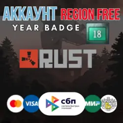 Rust 19 лет 10 LVL НЕЛИМИТНЫЙ аккаунт +EMAIL RegionFree, лот №280176